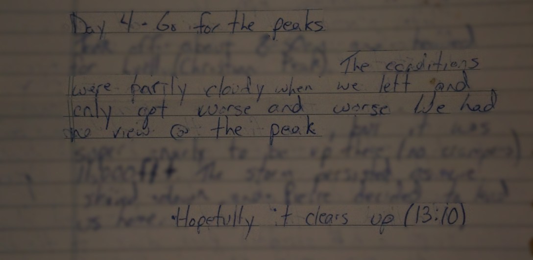 Day 4 - Journal Entry