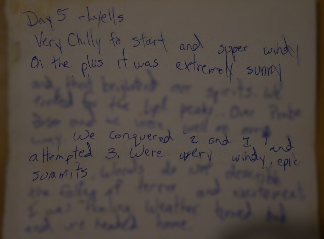 Day 5 - Journal Entry